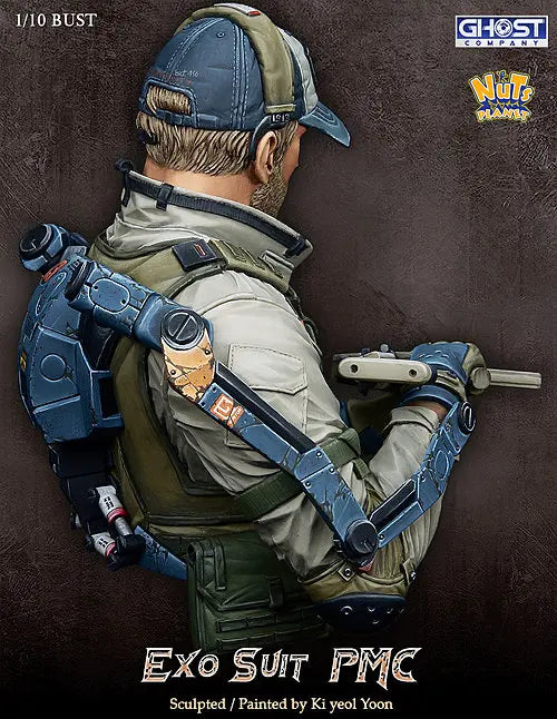 PMC Soldier EXO Suit PMC 1/10 Resin Bust Kit - 1/10 resin model view 3