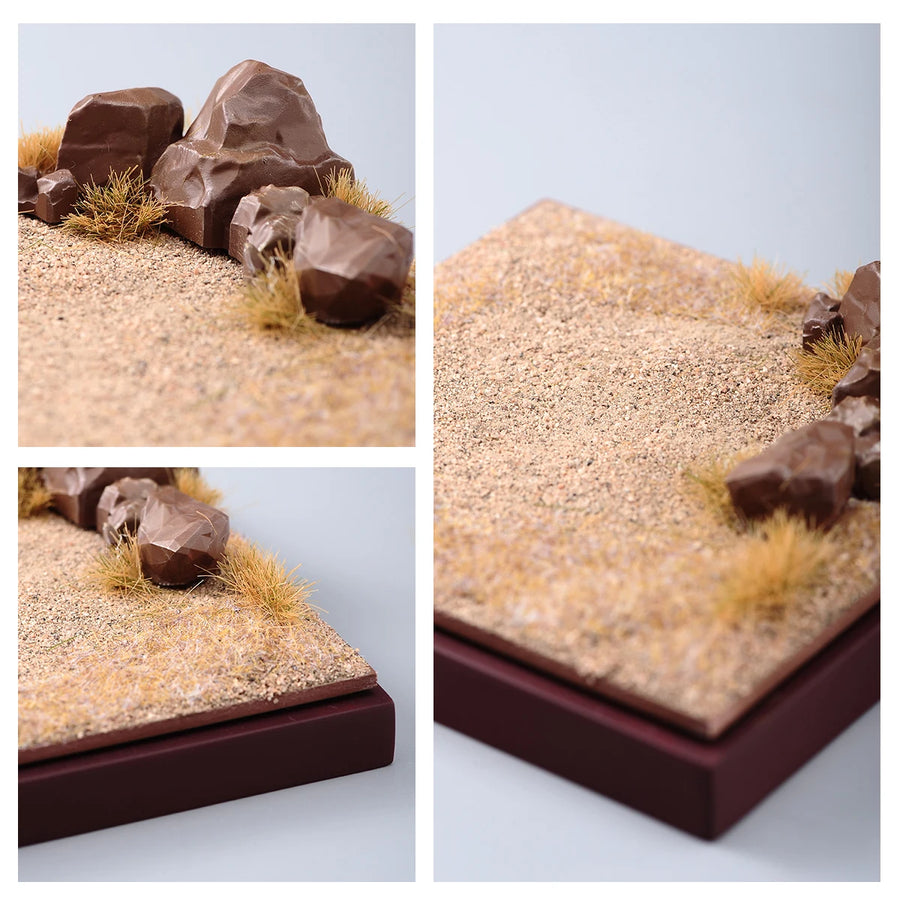 1/87 Scale Mixed Terrain Diorama Resin Kit with Ruins Highway Scene - 1/87 resin model view 6