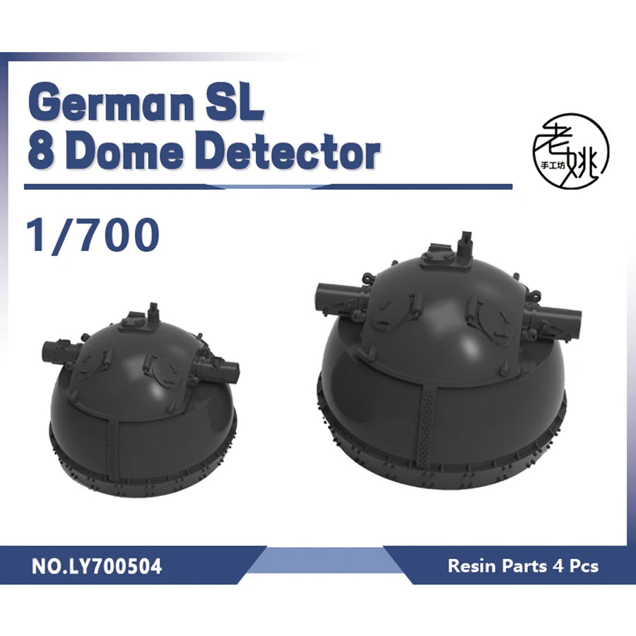 German SL 8 Dome Detector 1/700 Resin Model Kit - 1/700 resin model view 2