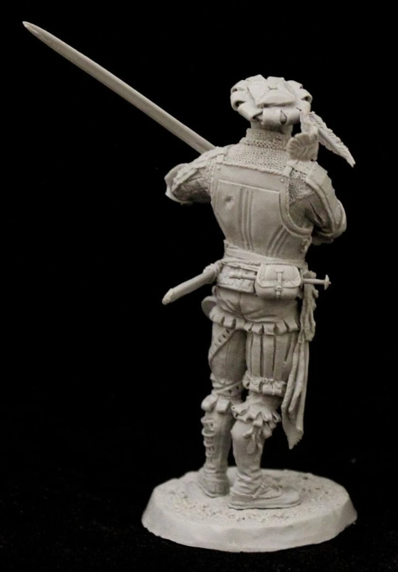 Renaissance Spanish Conquistador Captain with Sword 75mm Resin Figure Kit - resin model view 5