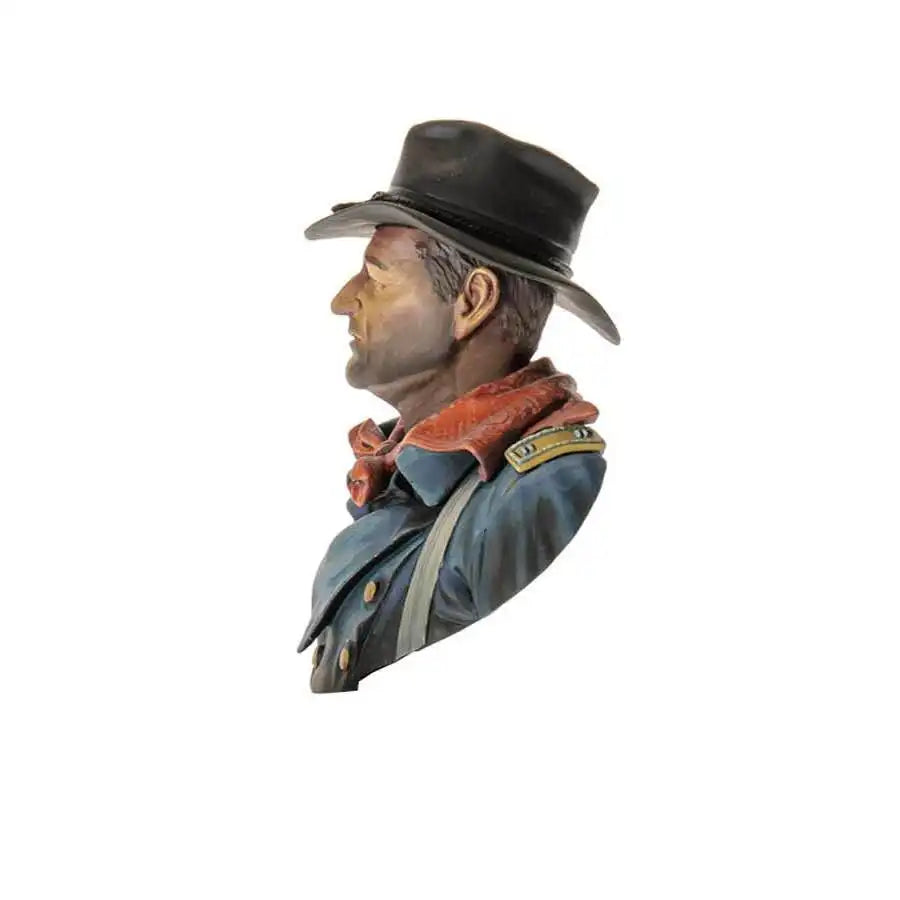 Wild West US Cavalry Officer Character Bust Resin Kit - resin model view 3
