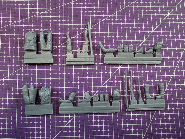 WWII German Army Infantry Squad 1/35 Resin Figure Kit