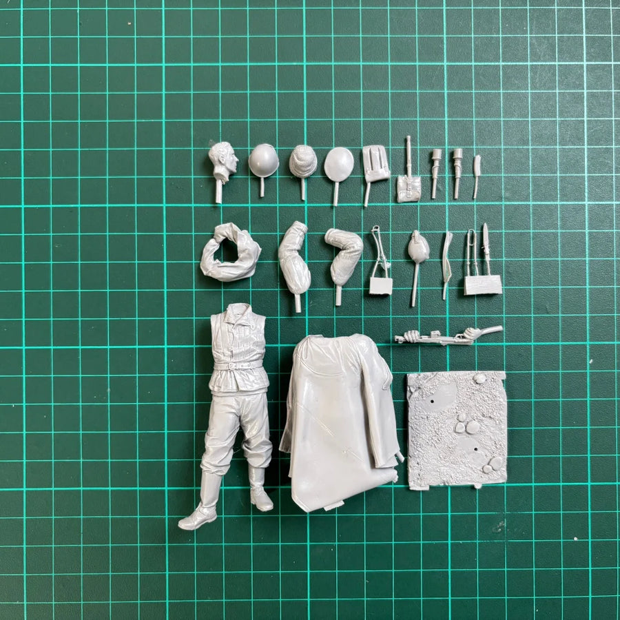 Soviet Marine Corps Soldier with Rifle 75mm Resin Figure Kit - 75mm resin model view 6