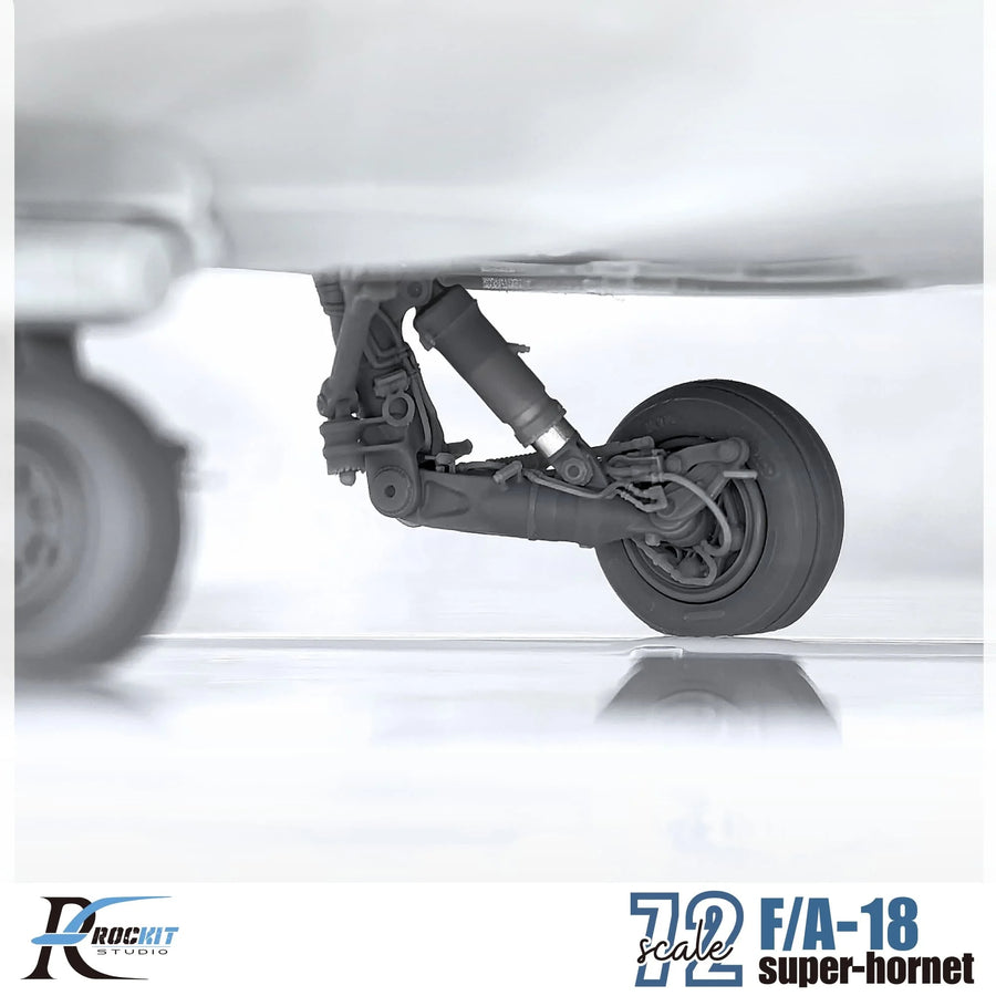 F/A-18 Super Hornet Landing Gear Set 1/72 Scale Resin Model Kit - 1/72 resin model view 4