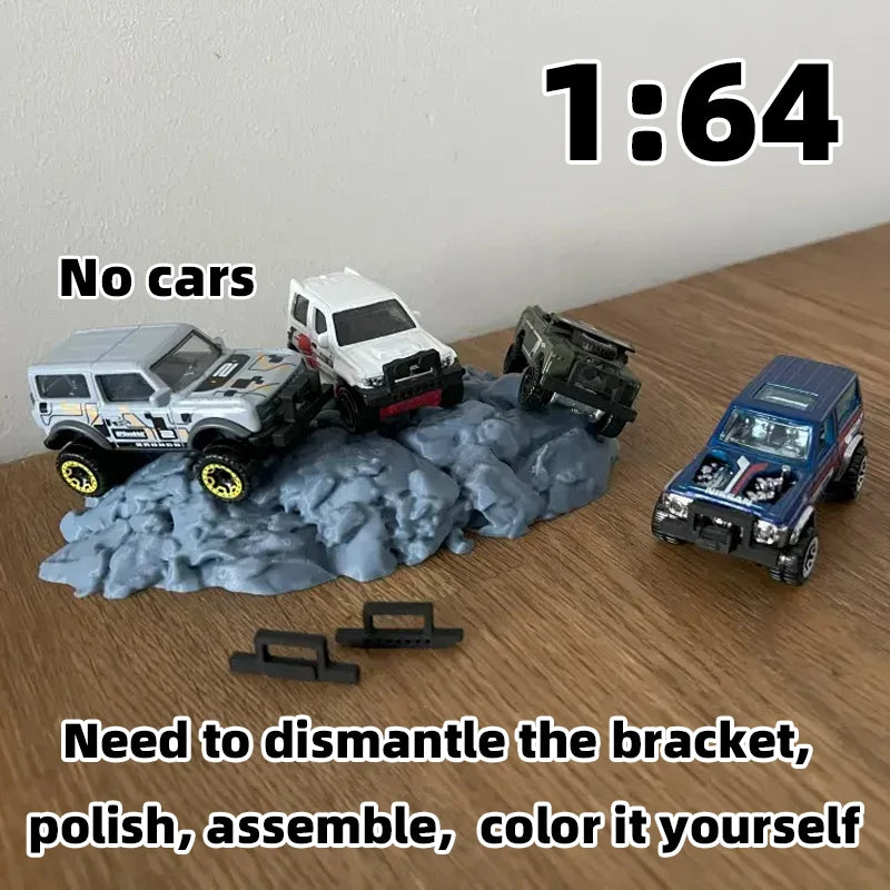1:64 Scale Car Rear Bumper Tail Guard Resin Model Kit Accessory - 1/64 resin model view 6