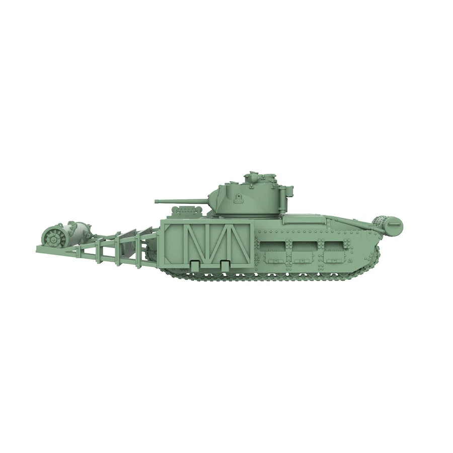 WWII British Matilda Infantry Tank 1/220 Resin Model Kit - 1/220 resin model view 2