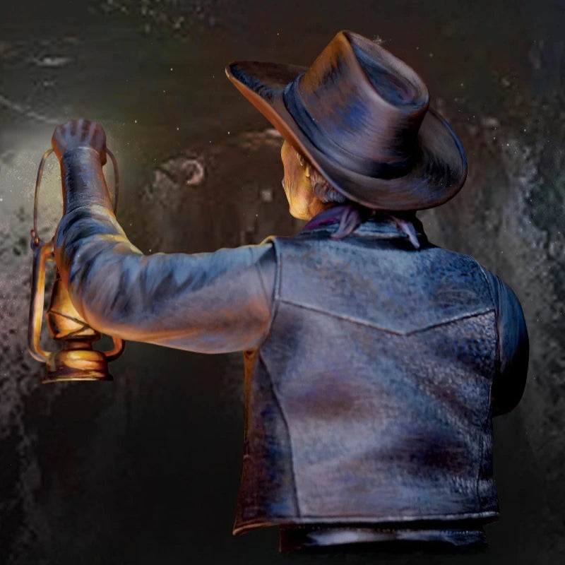 Wild West Sheriff with Lantern 1/10 Resin Bust - 1/10 resin model view 4