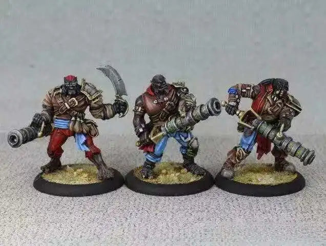 Black Ogrun Smog Belchers Cryx Unit 28mm Resin Figure Set - 28mm resin model view 4