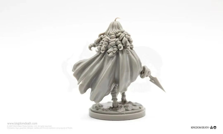 Fantasy Female Warrior with Dual Blades and Ornate Armor 75mm Resin Figure Kit - resin model view 2