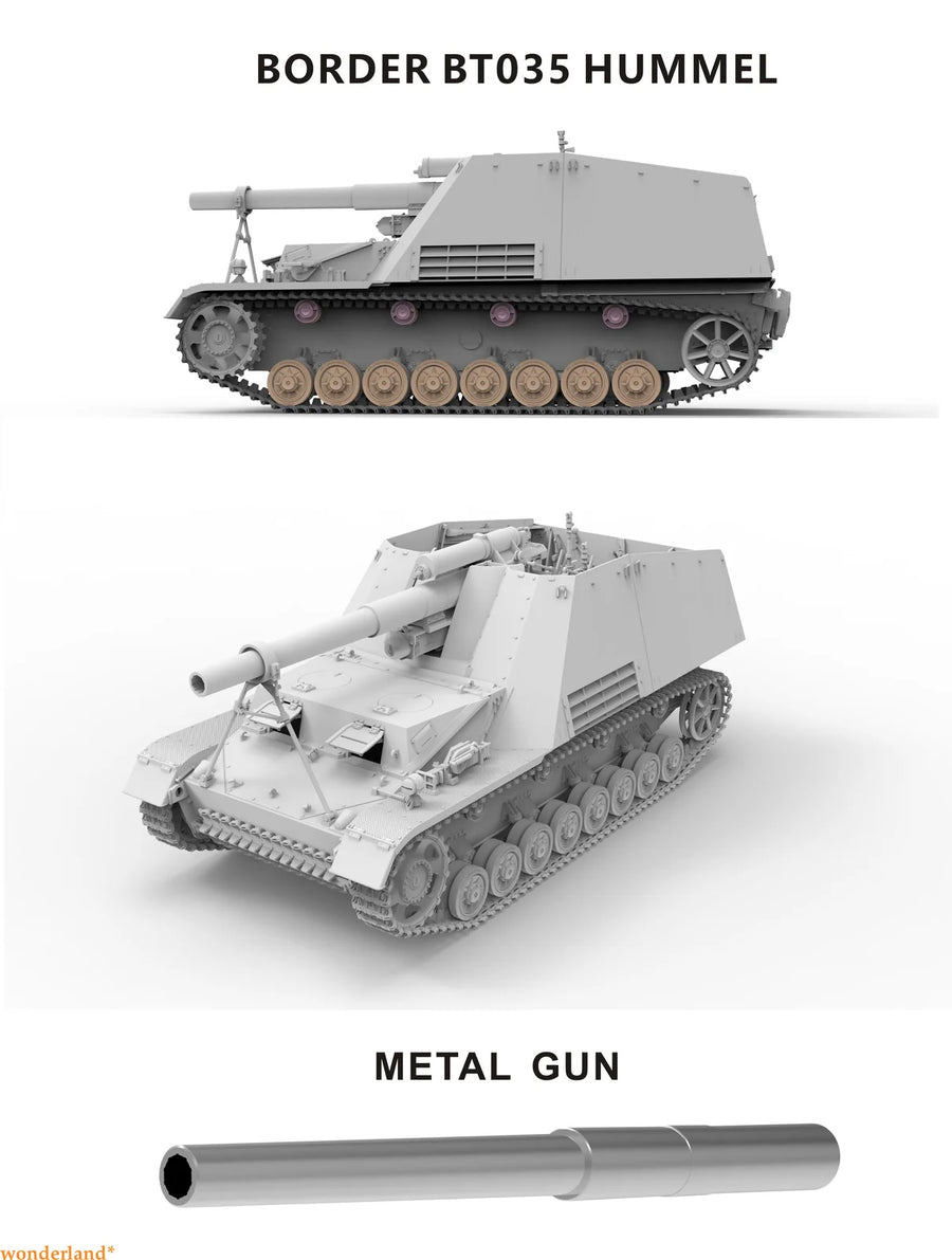 WWII German Hummel Sd.Kfz.165 Self-Propelled Gun 1/35 Resin Kit - 1/35 resin model view 2