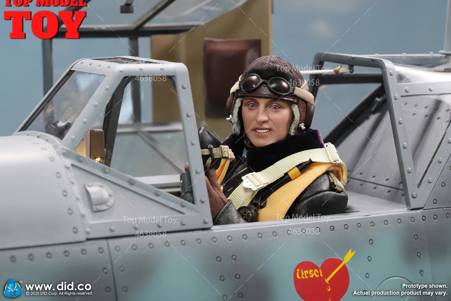WWII German Luftwaffe Fighter Ace Pilot 1/6 Resin Figure - 1/6 resin model view 5