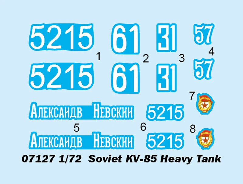 Soviet KV-85 Heavy Tank 1/72 Plastic Model Kit - 1/72 resin model view 3