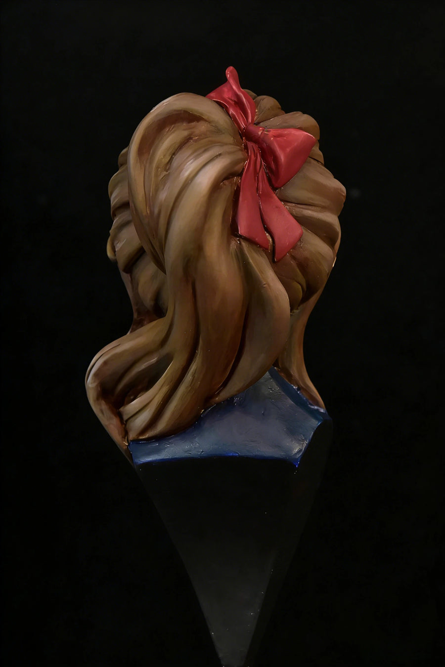 Anime Female Bust with Cigarette Blue Jacket 60mm Resin - resin model view 2
