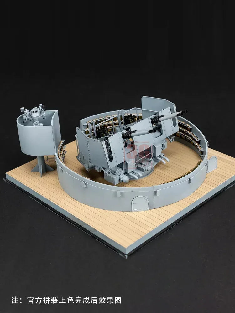 US Navy 40mm Quad Bofors AA Gun Mount 1/35 Resin Model Kit - 1/35 resin model view 3