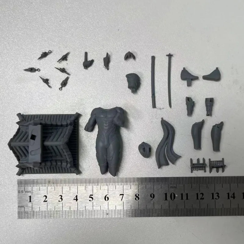 Ryu Black Robe Ninja Warrior 1/24 Resin Figure Kit - 1/24 resin model view 4