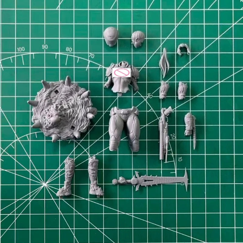Armed Bounty Hunter Female Soldier 1/24 Resin Figure Kit - 1/24 resin model view 6
