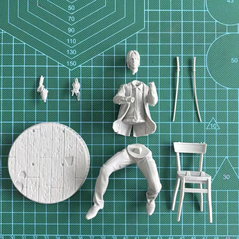 John Constantine Seated with Rosary 1/16 Resin Figure Kit - resin model view 4