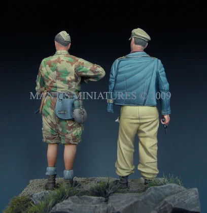 WWII German Fallschirmjäger Italy 1944 1/35 Resin Figure Set - 1/35 resin model view 2