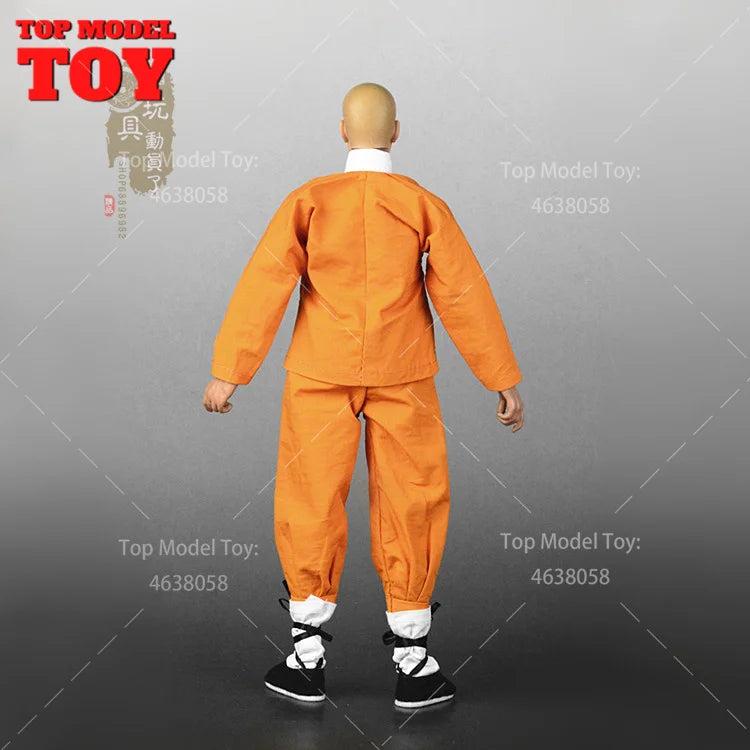 Ancient Shaolin Monk in Gray Robes 1/6 Scale Resin Figure Kit - 1/6 resin model view 3