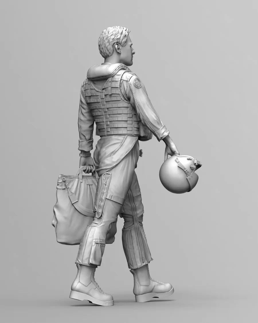 U.S. Navy Aircraft Pilot 1/35 Resin Figure Kit - 1/35 resin model view 5