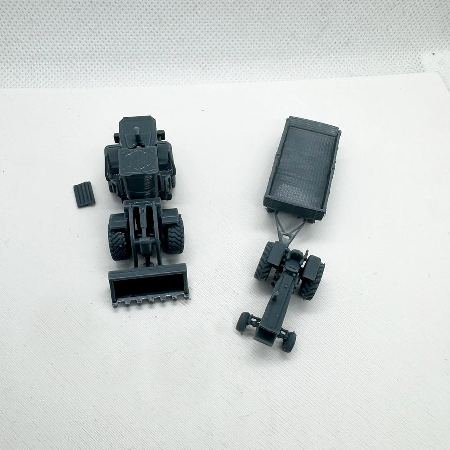 Rural Farm Tractor Set Lyta074 Z 1:220 Resin Model Kit - 1/220 resin model view 4