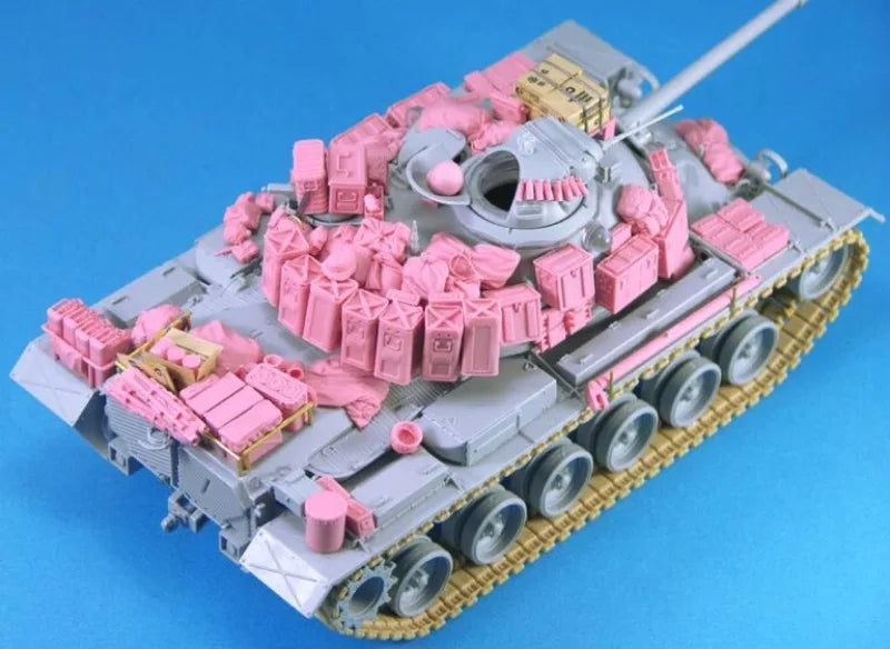 Vietnam War US Army M48A3 Tank Stowage 1/35 Resin Accessory Kit - 1/35 resin model view 2