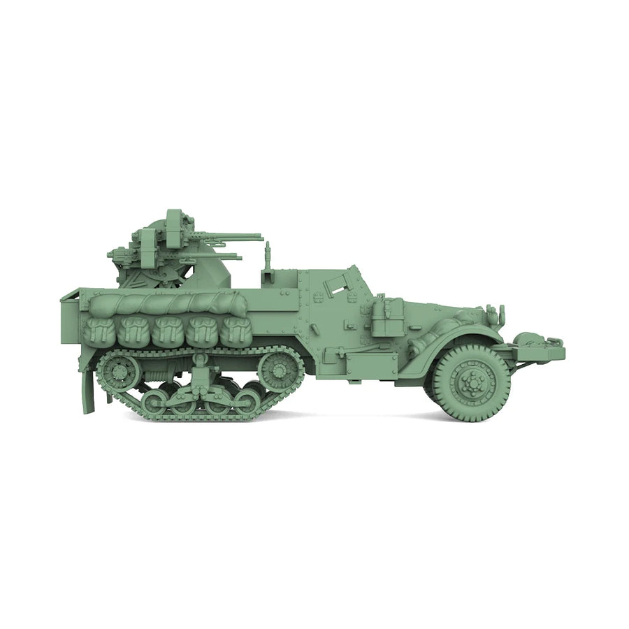 US M16 Multiple Gun Motor Carriage 1/220 Resin Model Kit - 1/220 resin model view 4