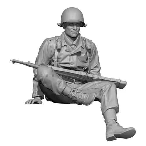 WWII US Infantry Squad 6-Figure Diorama 1/35 Resin Kit - 1/35 resin model view 2
