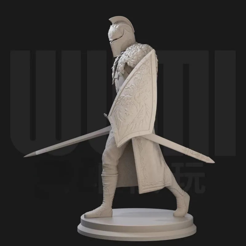 Medieval Knight with Shield and Sword 1/24 Resin Figure Kit - 1/24 resin model view 2