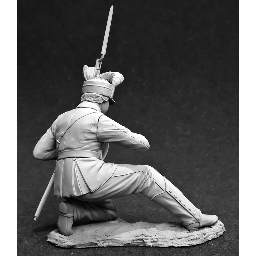 Napoleonic Russian Izmailovsky Guards Jaeger 54mm Resin Figure Kit - 54mm resin model view 5