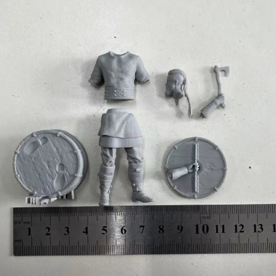 Viking Warrior with Shield 75mm Resin Figure Kit - 75mm resin model view 3