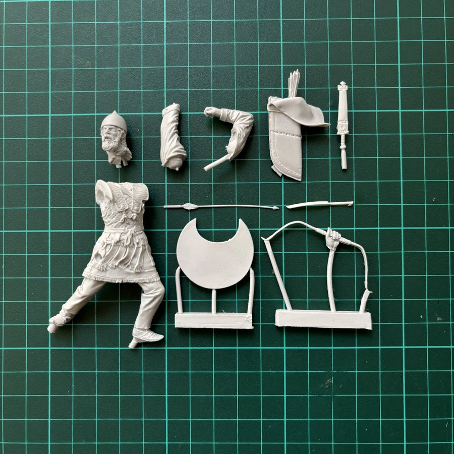 Ancient Persian Archer Warrior 1/24 Resin Figure Kit - 1/24 resin model view 5