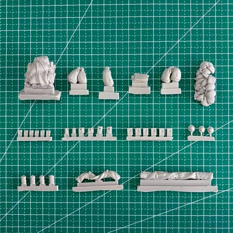 M3 Grant Tank with Stowage 1/72 Resin Accessory Kit - 1/72 resin model view 2